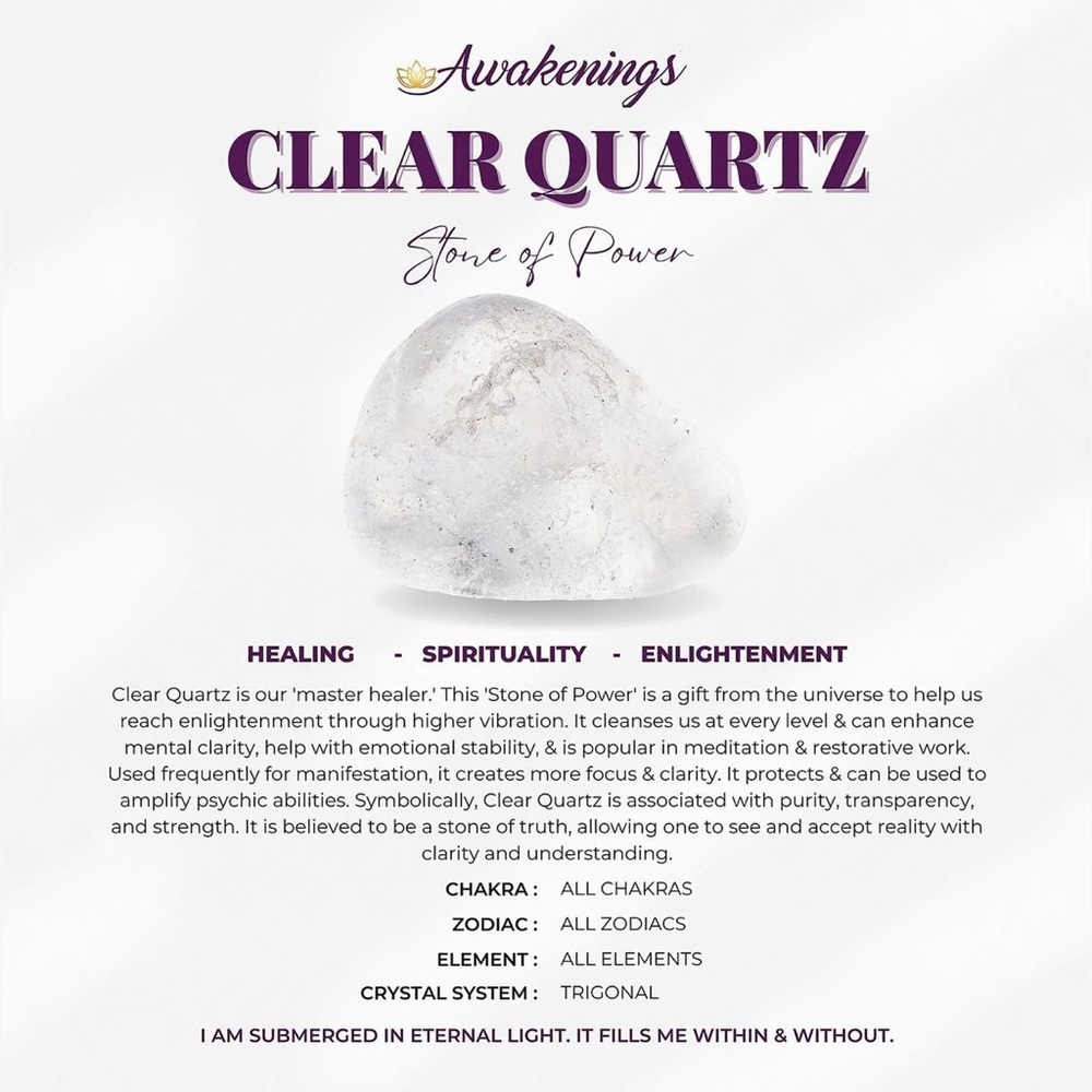 🤍Clear Quartz Crystal Necklace🤍 - Picture 6 of 6